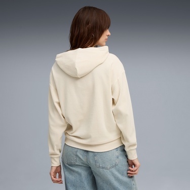  Puma Essentials Elevated Velour  Kadın Krem Sweatshirt