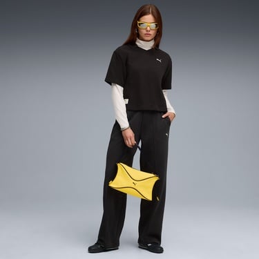  Puma Class Relaxed Polo Kadın Siyah T-Shirt