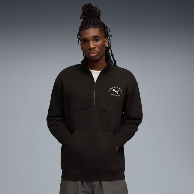  Puma Class Half Zip Erkek Siyah Sweatshirt