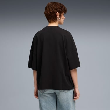  Puma Dare To Oversized Ruched Kadın Siyah T-Shirt