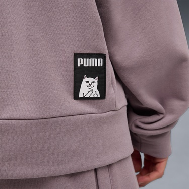  Puma X Ripndip Boxy Erkek Mor Sweatshirt