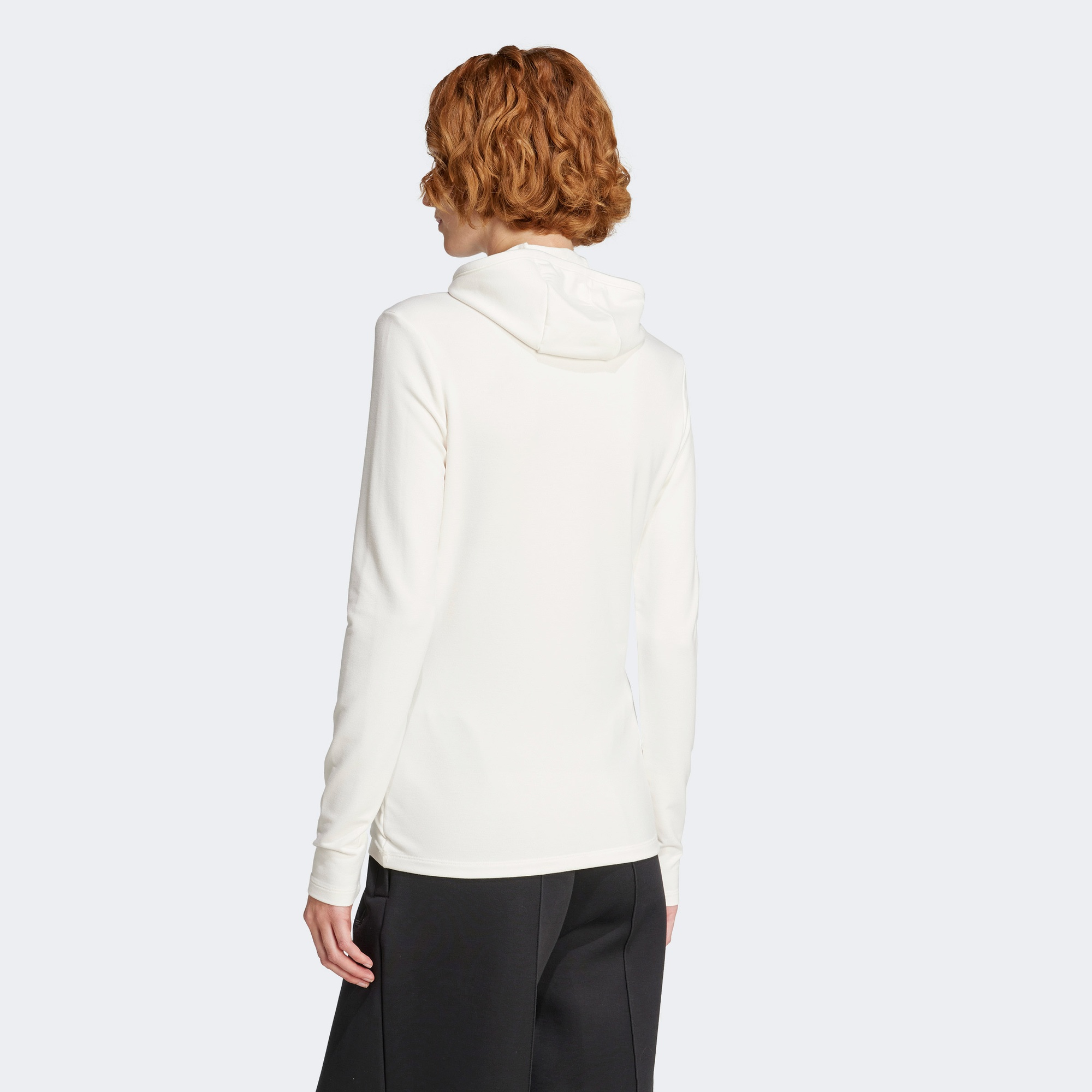 adidas P Essential Hooded Ls Kadın Beyaz Sweatshirt