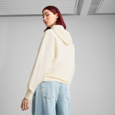  Puma Elevated Essentials Comfort Crew Kadın Krem Sweatshirt
