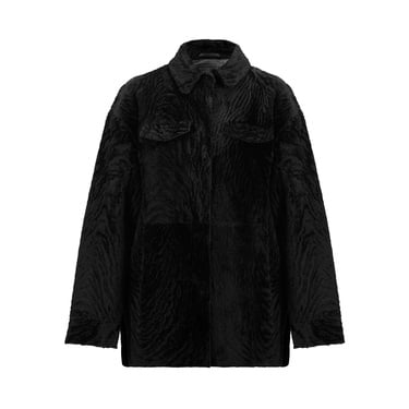  Etenia Siyah Kadın Kürk Ceket