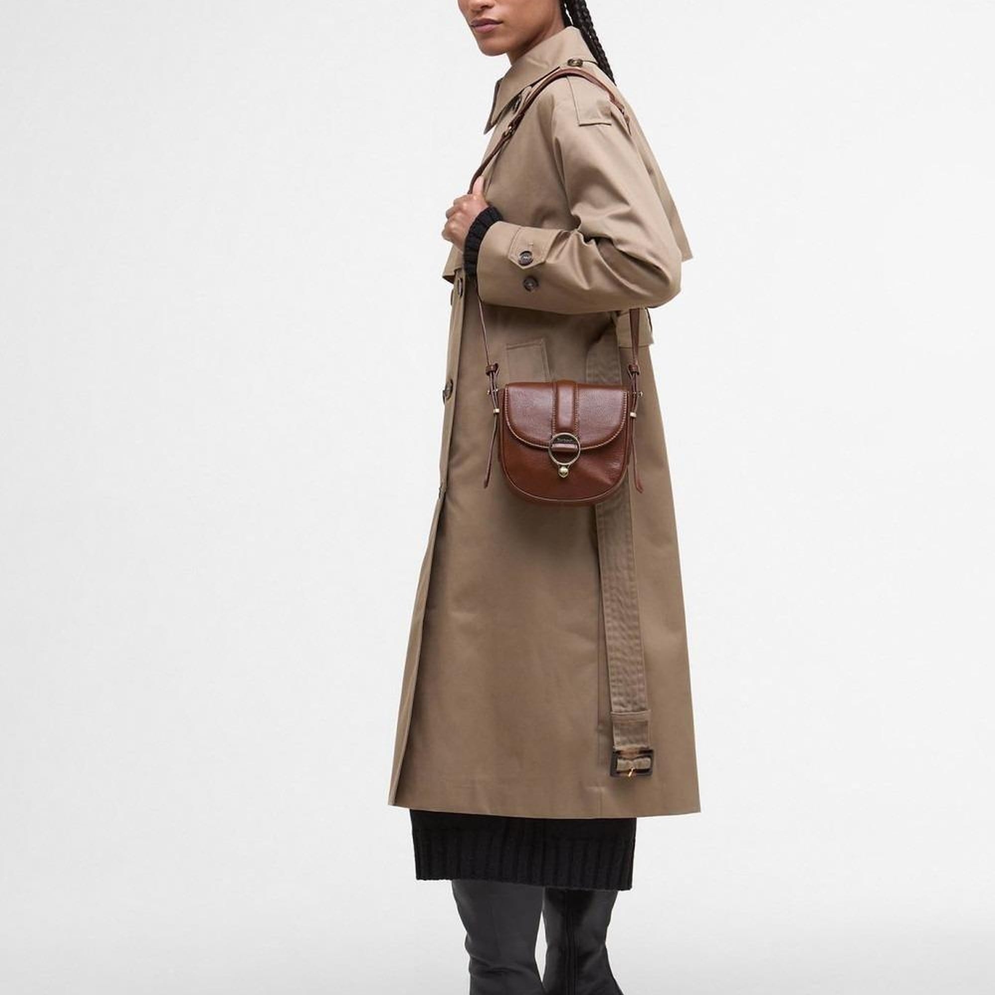 Barbour Elm Deri Çapraz Çanta