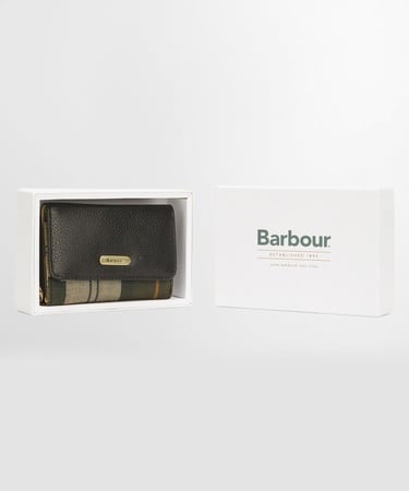  Barbour Rosa Leather French Cüzdan