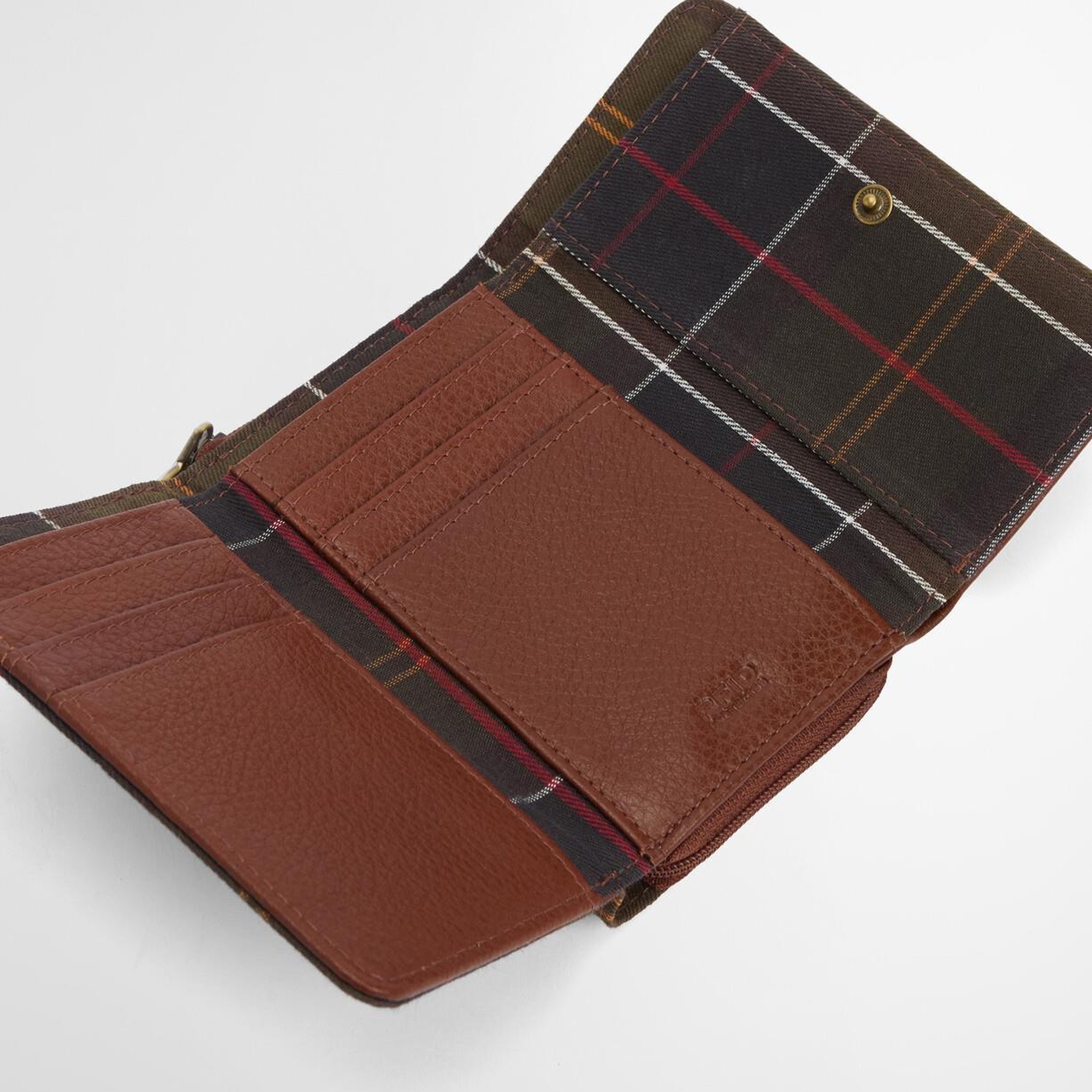 Barbour Rosa Leather French Cüzdan