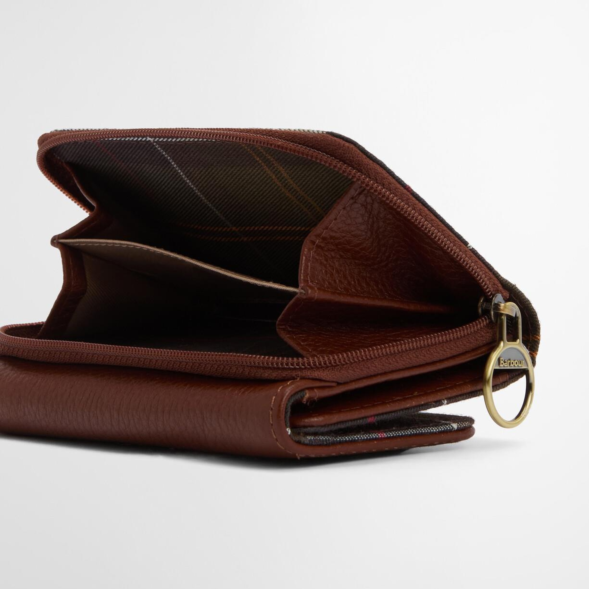 Barbour Rosa Leather French Cüzdan