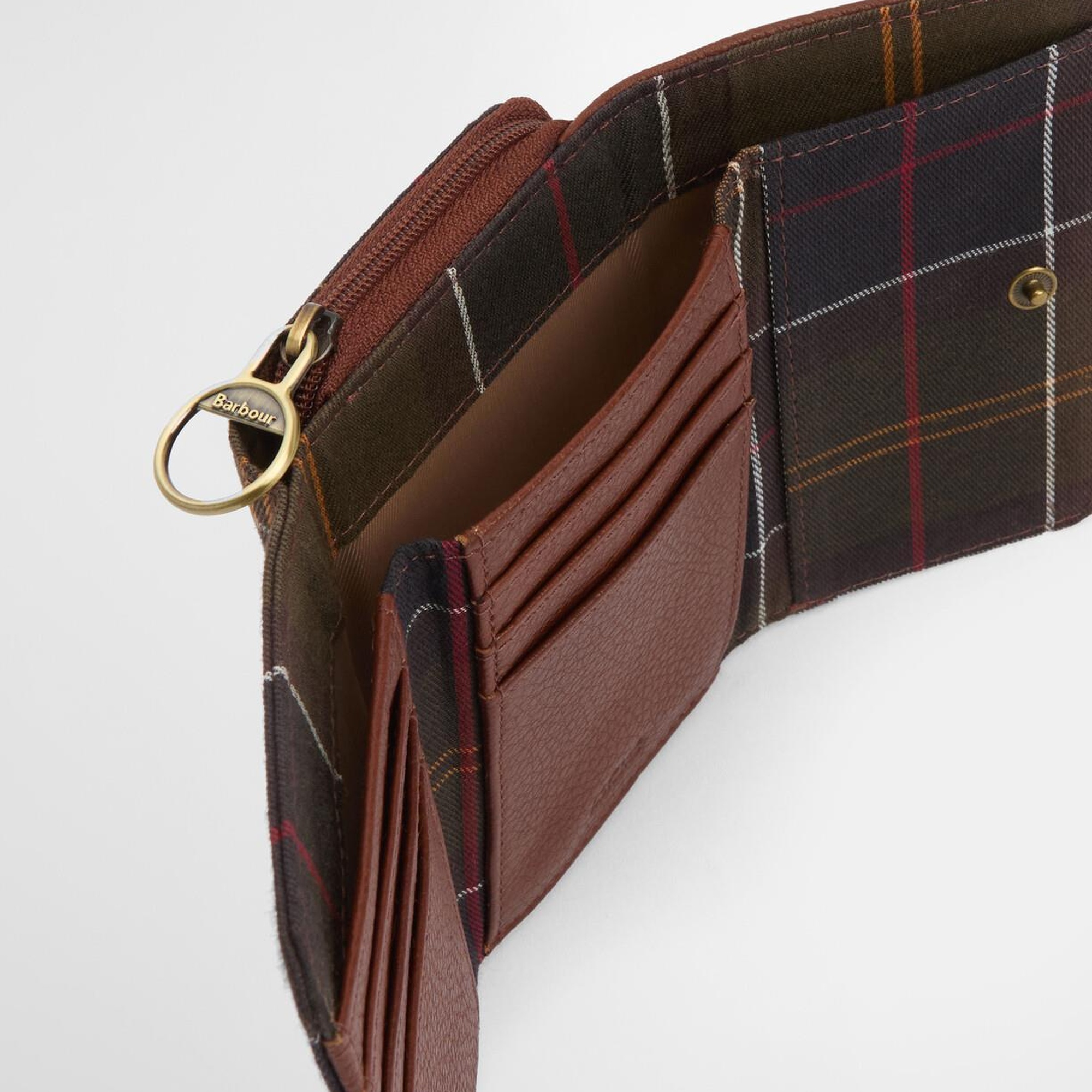 Barbour Rosa Leather French Cüzdan