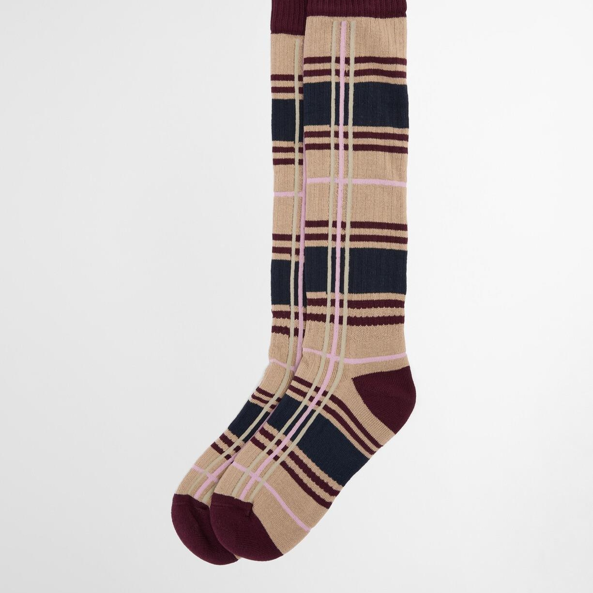 Barbour Wellington Tartan Diz Üstü Çorap