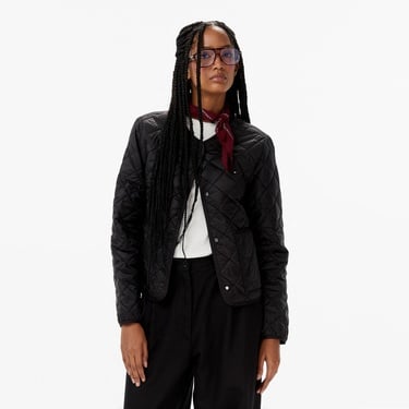  Tommy Hilfiger Padded Regular Quilted Kadın Puffer Siyah Ceket