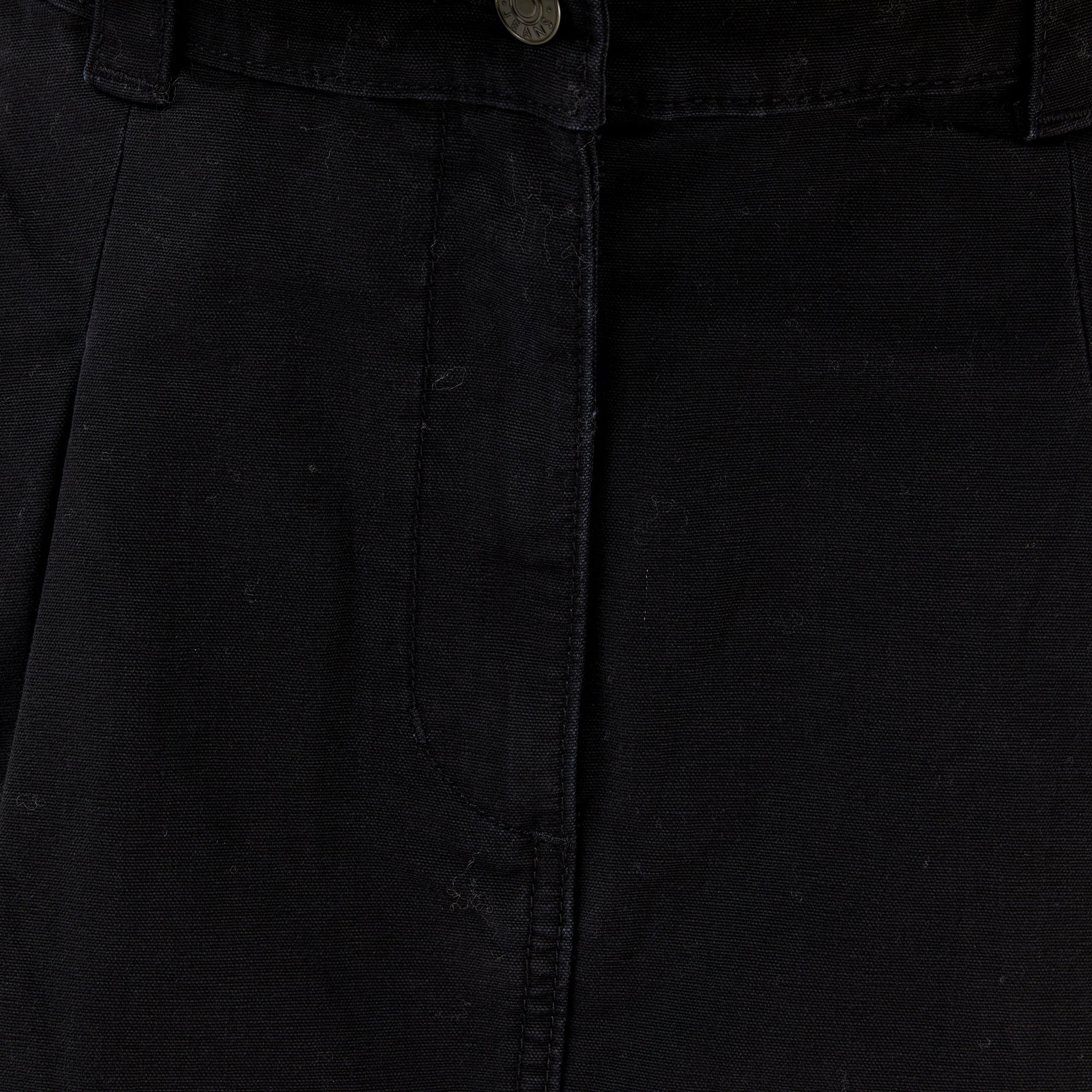 Tommy Jeans Canvas Mini Pleated Kadın Siyah Etek