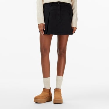  Tommy Jeans Canvas Mini Pleated Kadın Siyah Etek