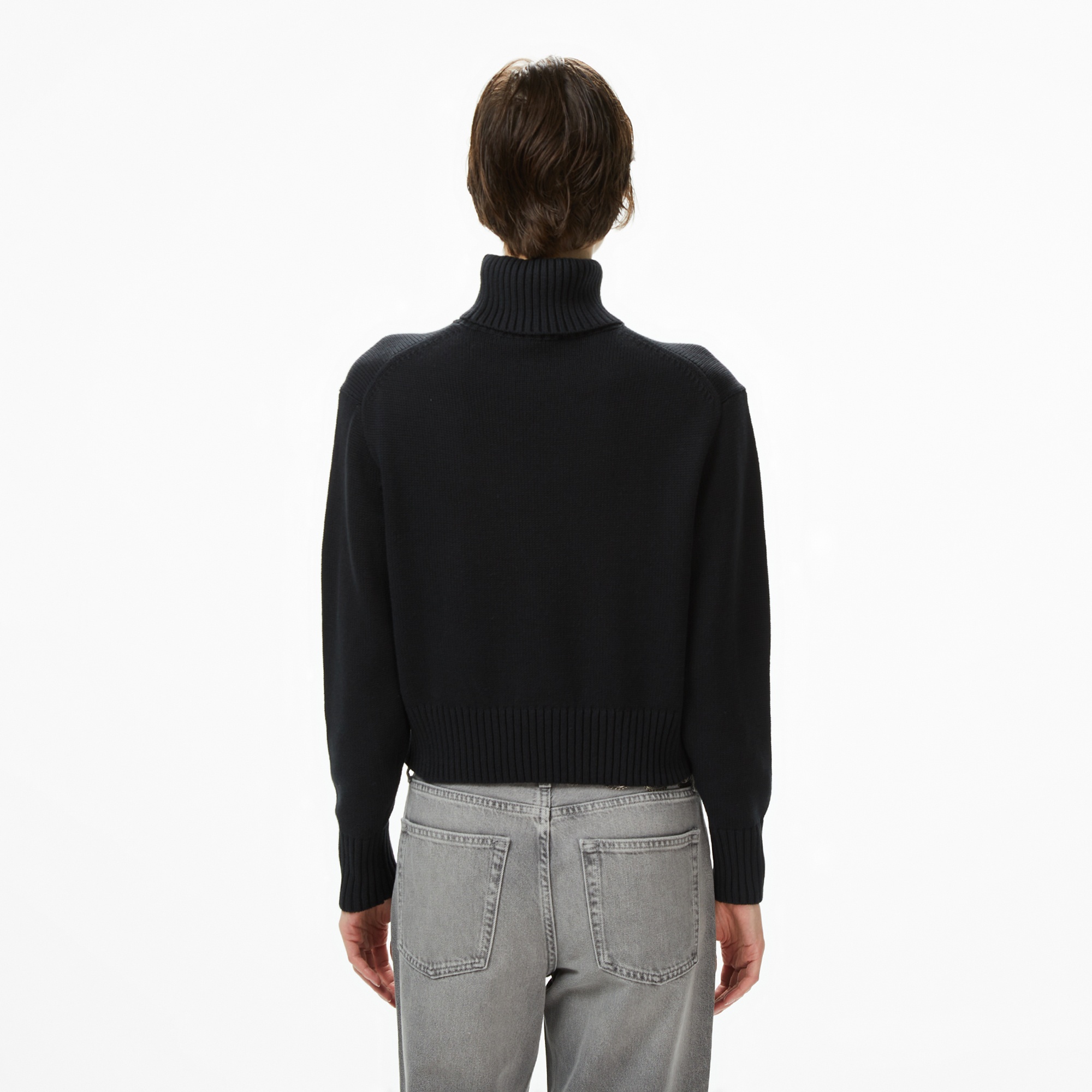 Calvin Klein Chenille Monologo Kadın Siyah Kazak