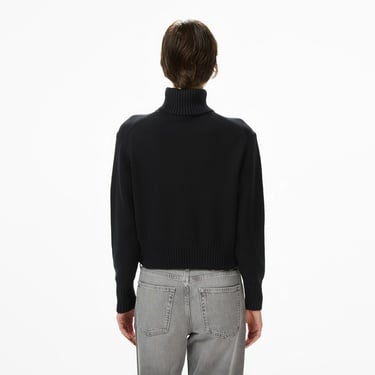  Calvin Klein Chenille Monologo Kadın Siyah Kazak