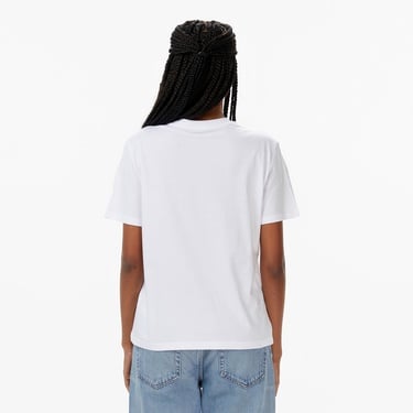  Calvin Klein Classic Foil Monologo Kadın Beyaz T-Shirt