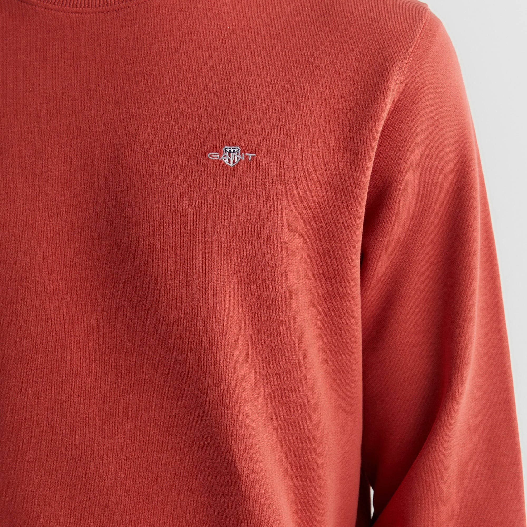 GANT Erkek Kırmızı Regular Fit Bisiklet Yaka Sweatshirt