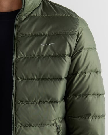  GANT Erkek Yeşil Regular Fit Dik Yaka Kaz Tüyü Mont