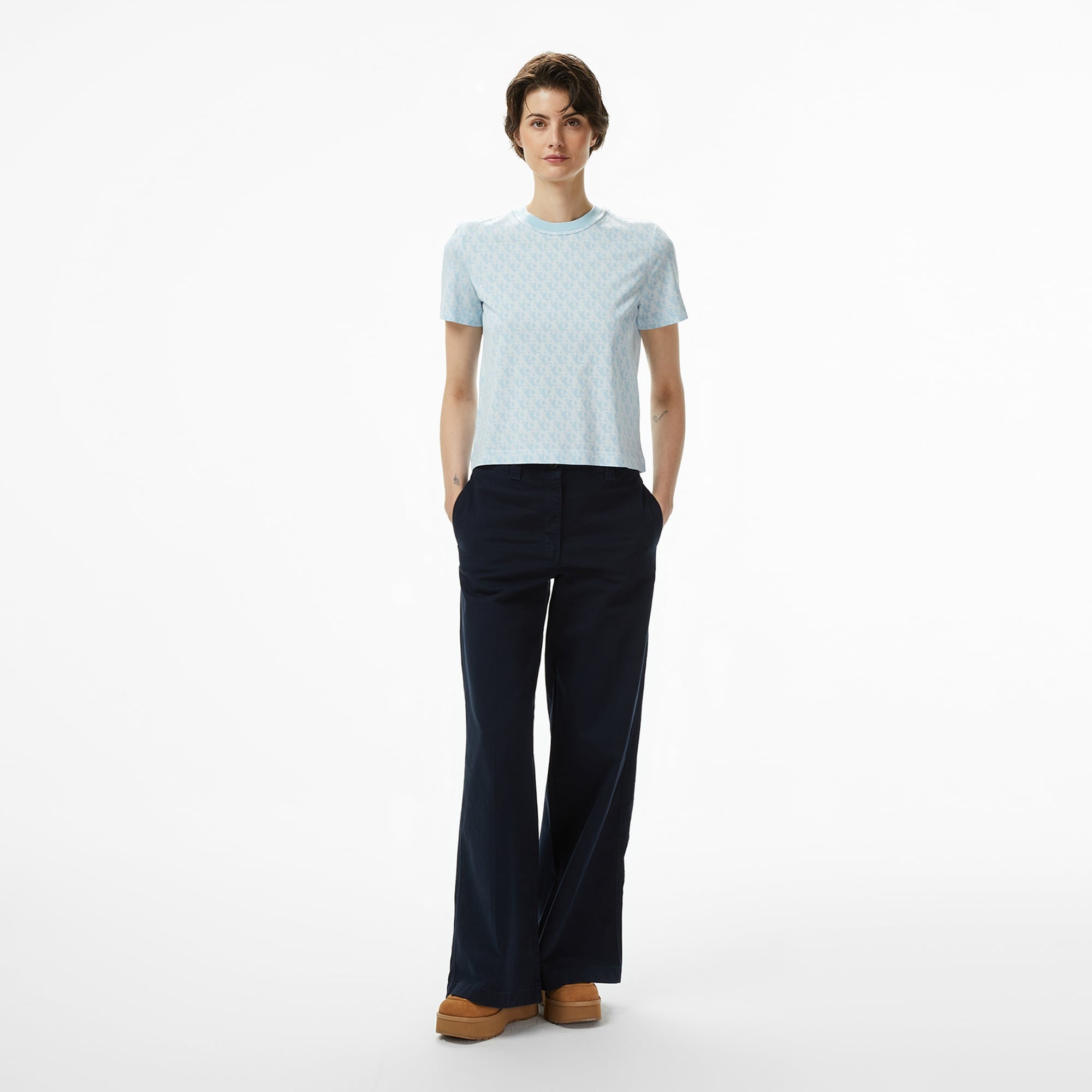 Calvin Klein Classic Kadın Mavi T-Shirt