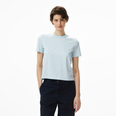  Calvin Klein Classic Kadın Mavi T-Shirt