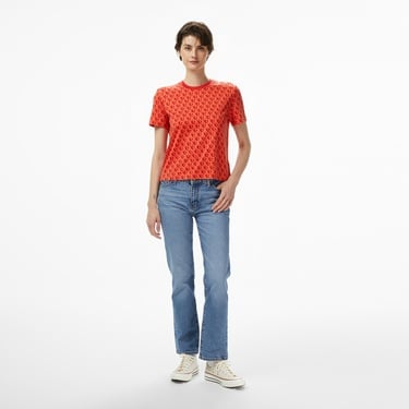  Calvin Klein Classic Kadın Kırmızı T-Shirt