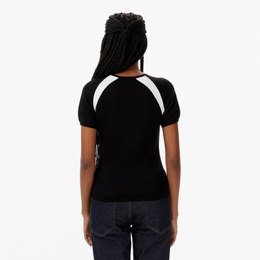  Calvin Klein Liquid Shine Sculpt Kadın Siyah Triko