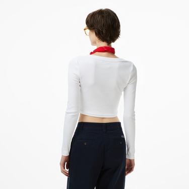  Calvin Klein Woven Kadın Beyaz Triko