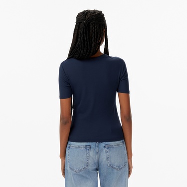  Calvin Klein Modal Essential Kadın Mavi T-Shirt