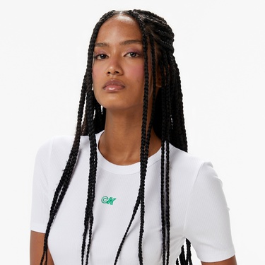  Calvin Klein Modal Essential Kadın Beyaz T-Shirt