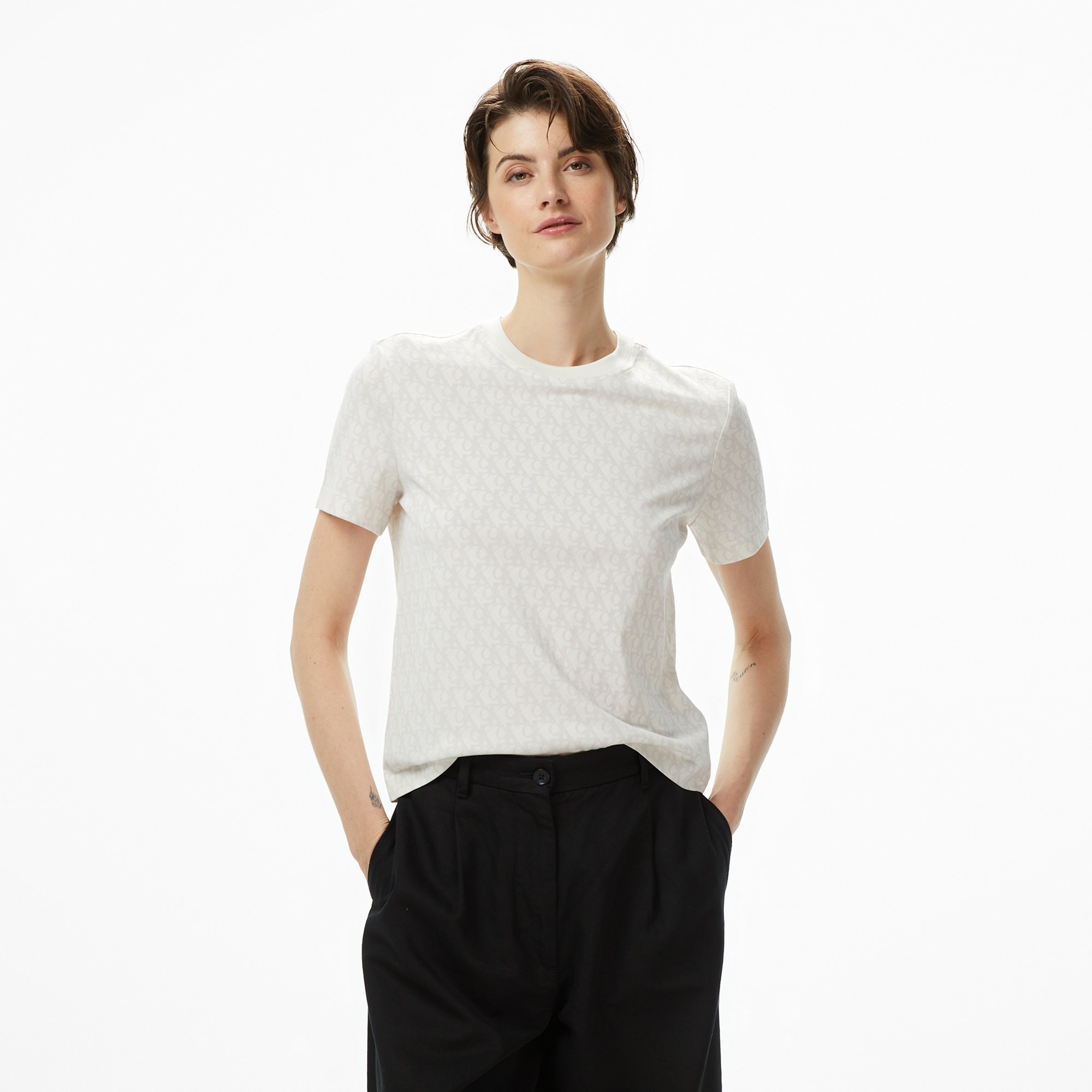 Calvin Klein Classic Kadın Beyaz T-Shirt