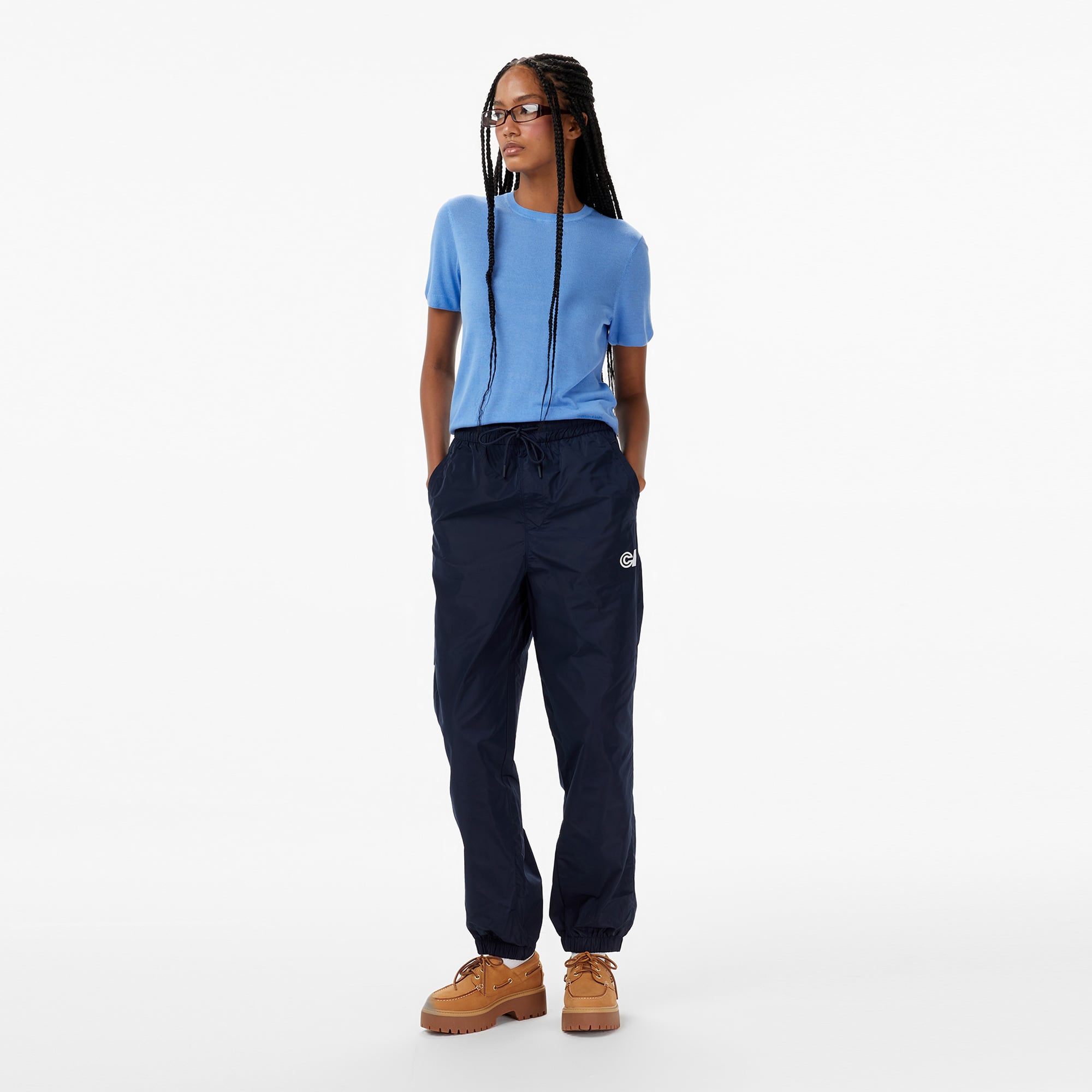  Calvin Klein Pull On Logo Jogger Kadın Mavi Pantolon