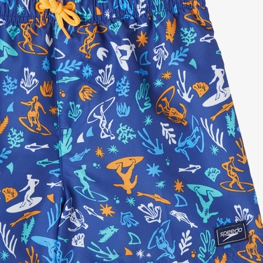  Speedo Digital Printed 13 Çocuk Lacivert Mayo