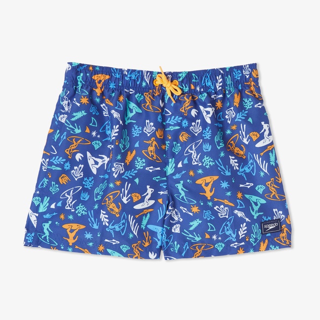  Speedo Digital Printed 13 Çocuk Lacivert Mayo