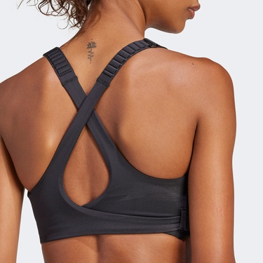  adidas FastImpact Luxe Run High-Support Kadın Siyah Bra