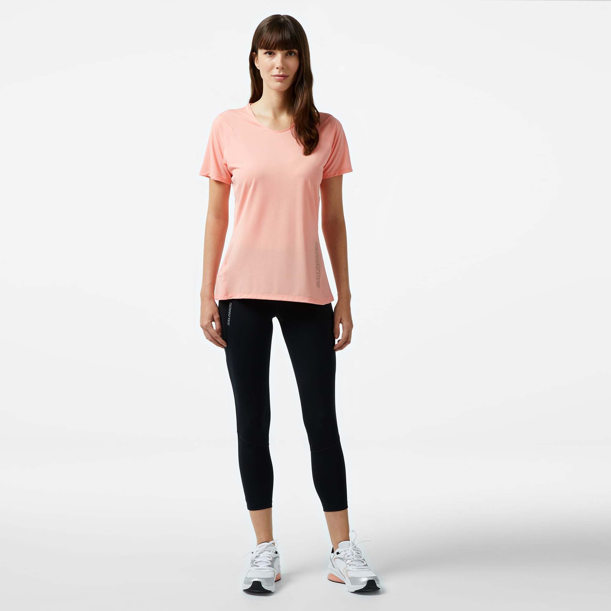  Salomon Cross Run 25 Kadın Siyah Koşu Taytı