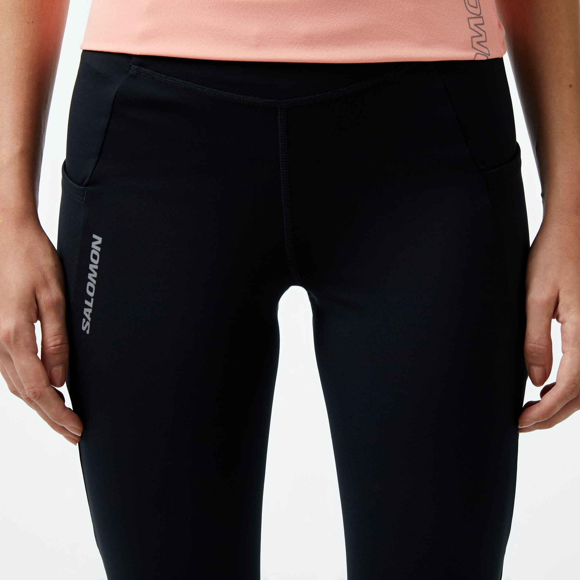 Salomon Cross Run 25 Kadın Siyah Koşu Taytı