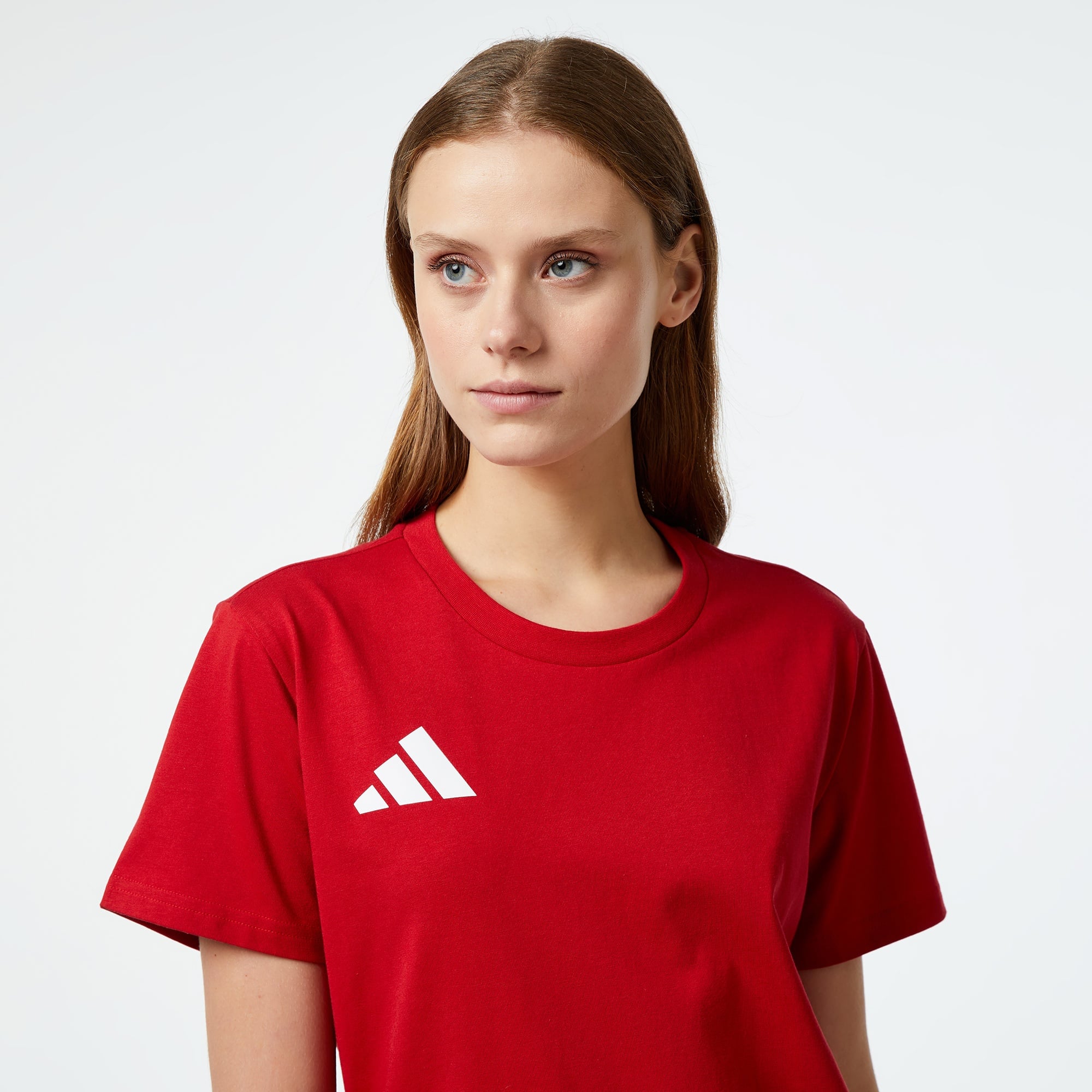 adidas Team Türkiye Kadın Kırmızı Günlük T-Shirt
