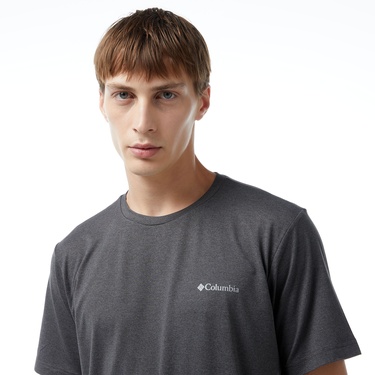  Columbia Tech Trail Erkek Gri Polo T-Shirt