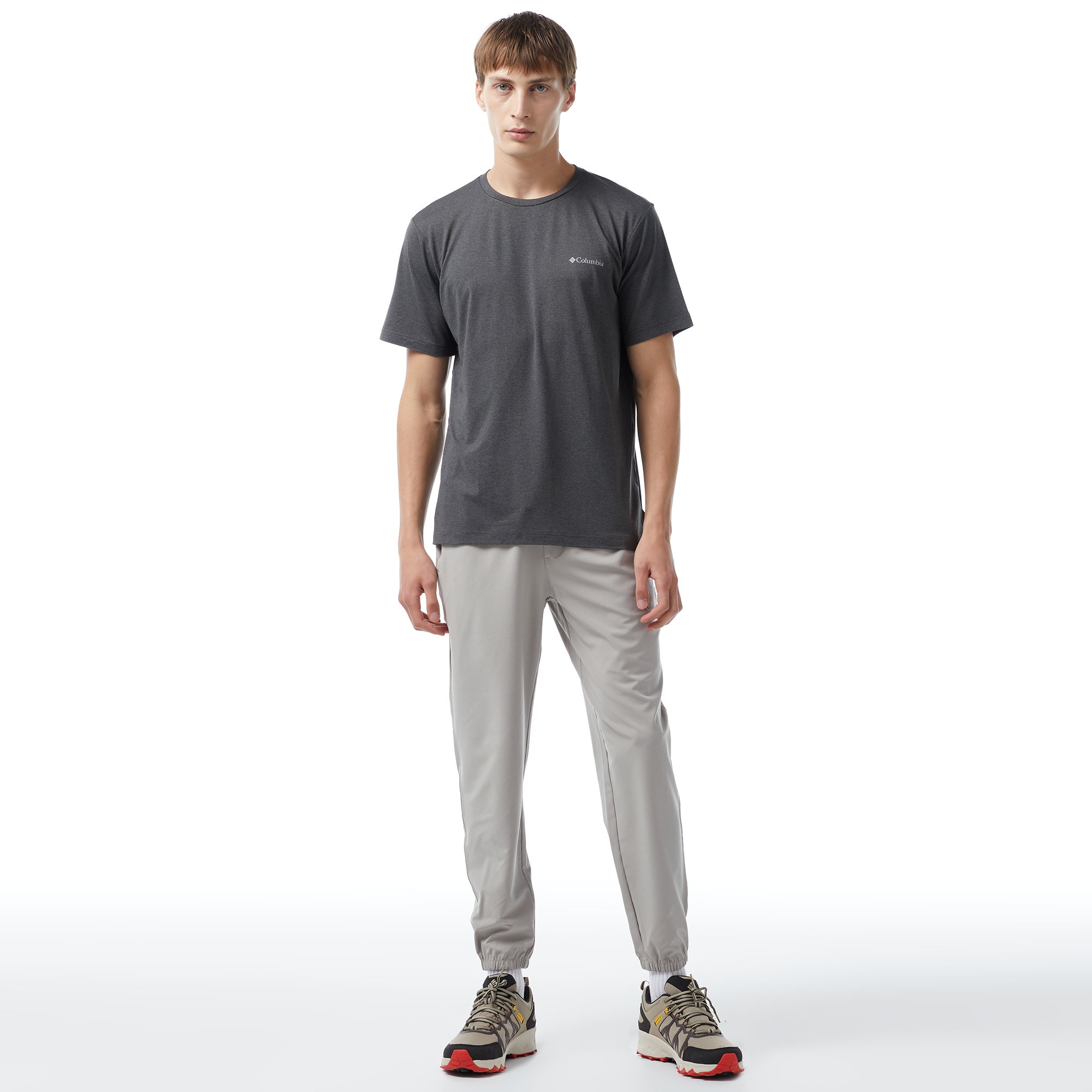 Columbia Tech Trail Erkek Gri Polo T-Shirt