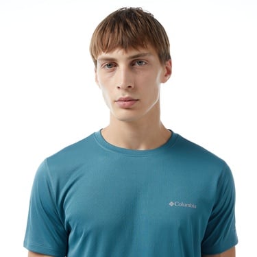  Columbia Erkek Standart Fit Yeşil Antrenman T-Shirt