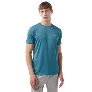  Columbia Erkek Standart Fit Yeşil Antrenman T-Shirt