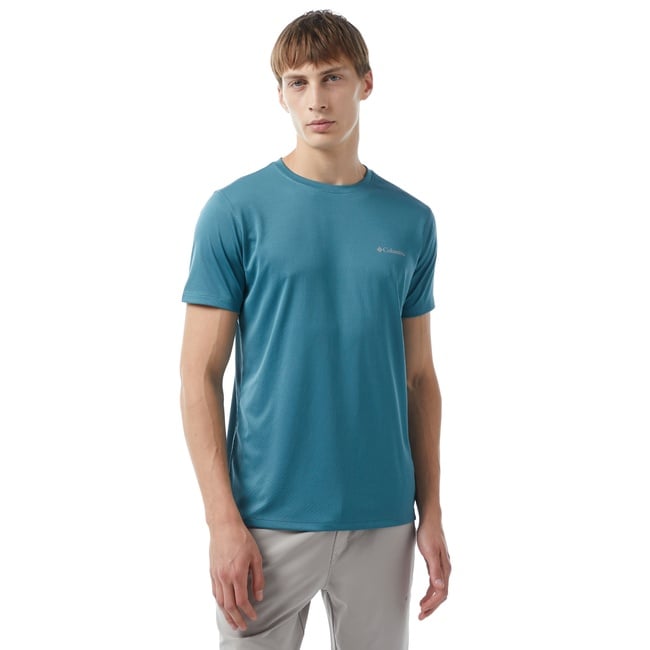 Columbia Erkek Standart Fit Yeşil Antrenman T-Shirt