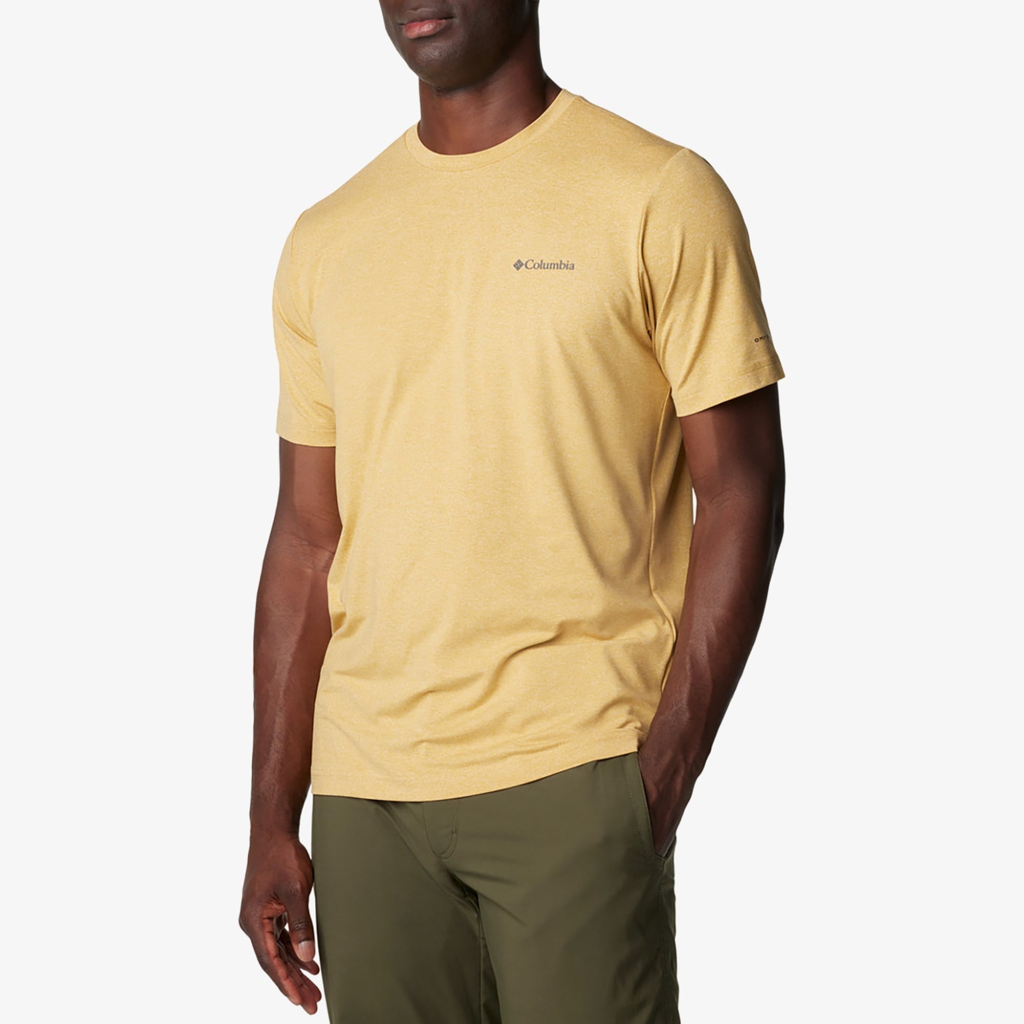 Columbia Erkek Sarı Günlük T-Shirt