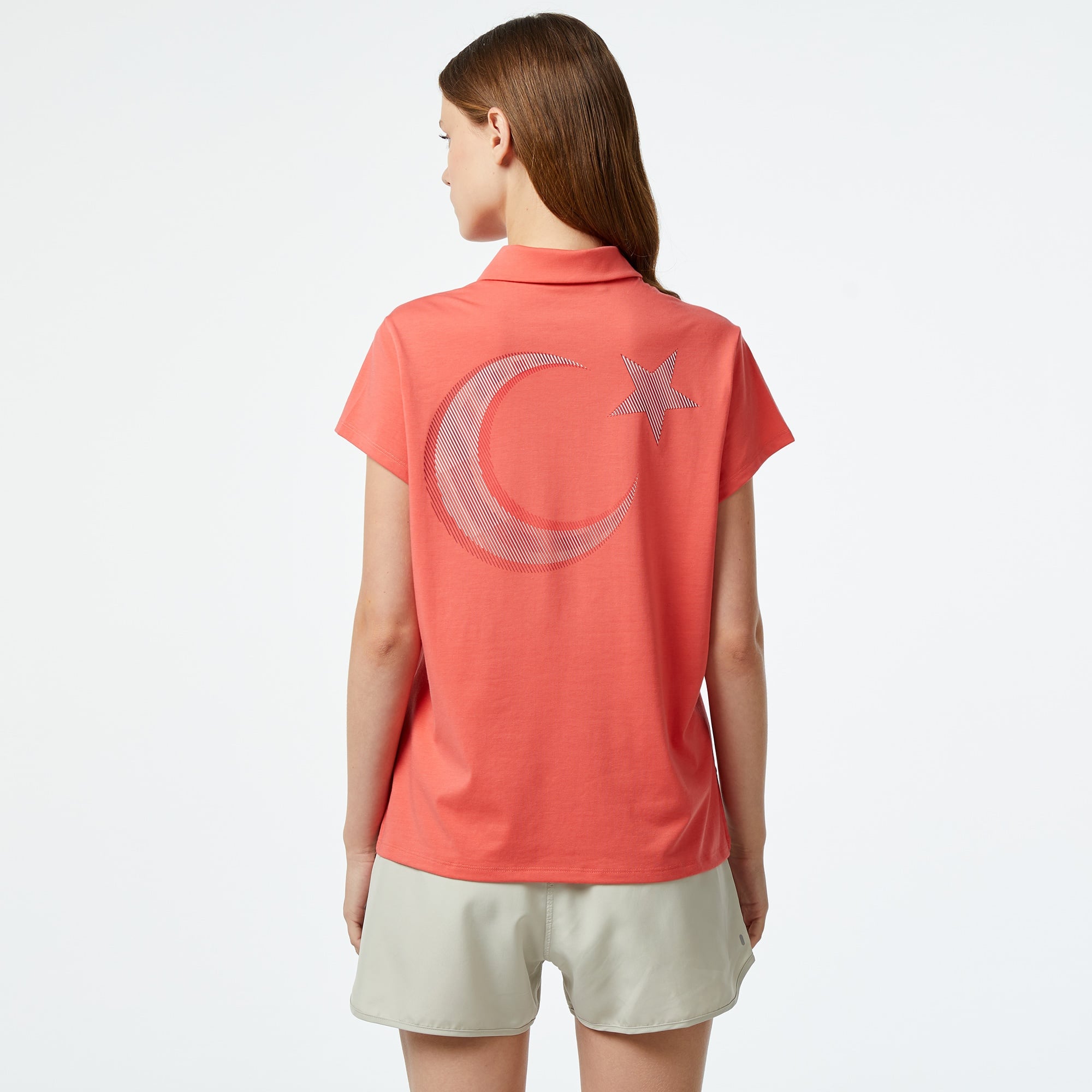 adidas Team Türkiye Kadın Turuncu Günlük Polo