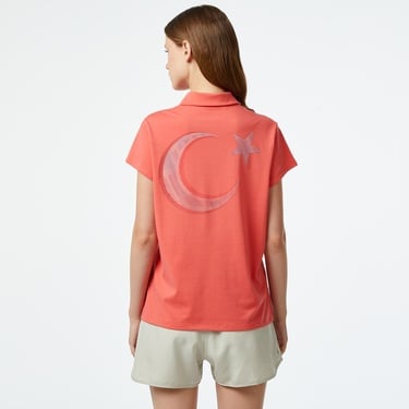  adidas Team Türkiye Kadın Turuncu Günlük Polo