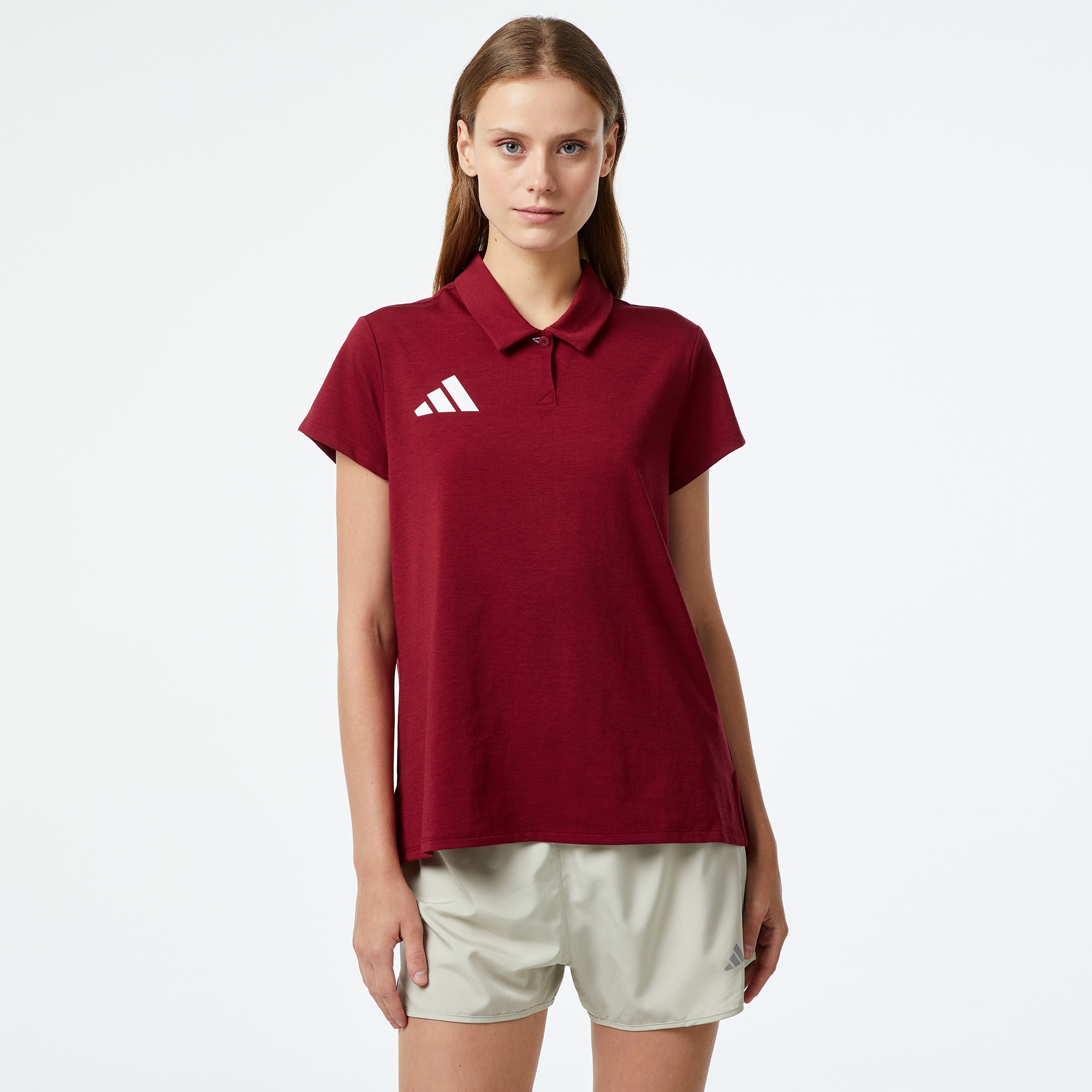 adidas Team Türkiye Kadın Kırmızı Günlük Polo