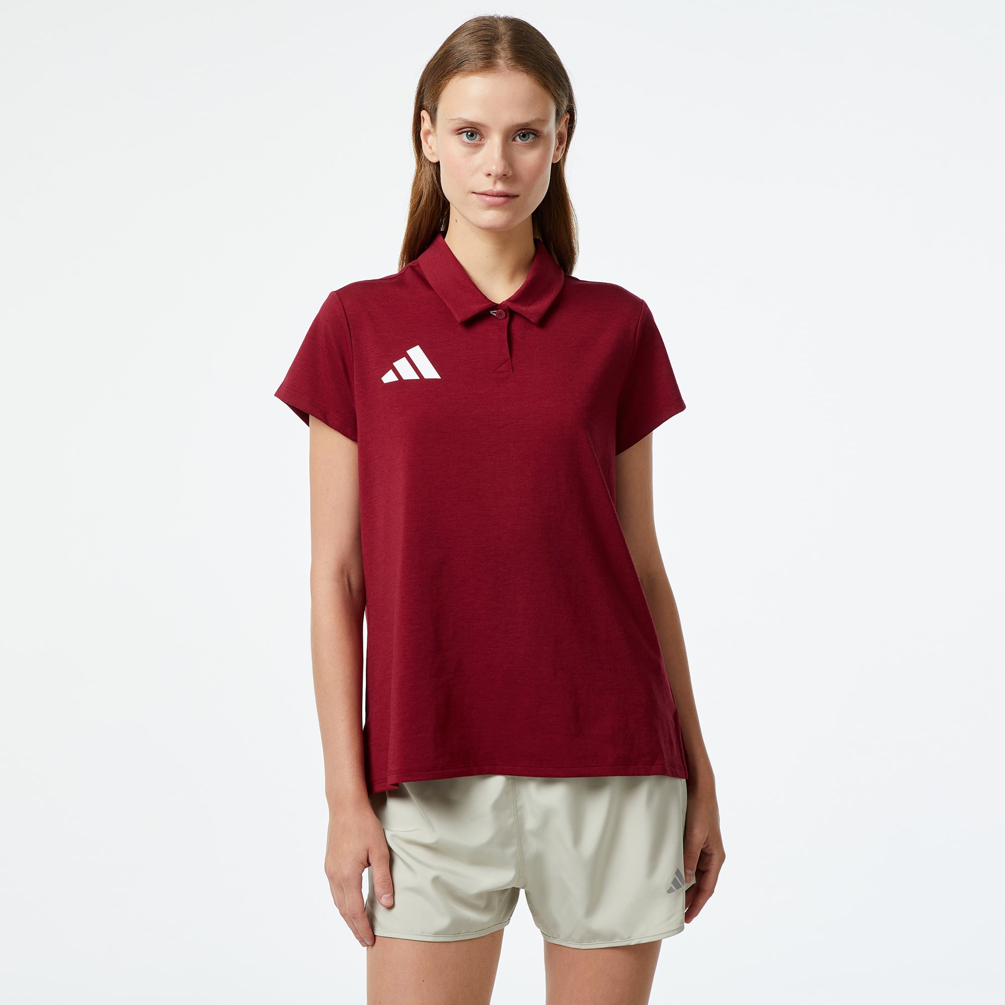  adidas Team Türkiye Kadın Kırmızı Günlük Polo