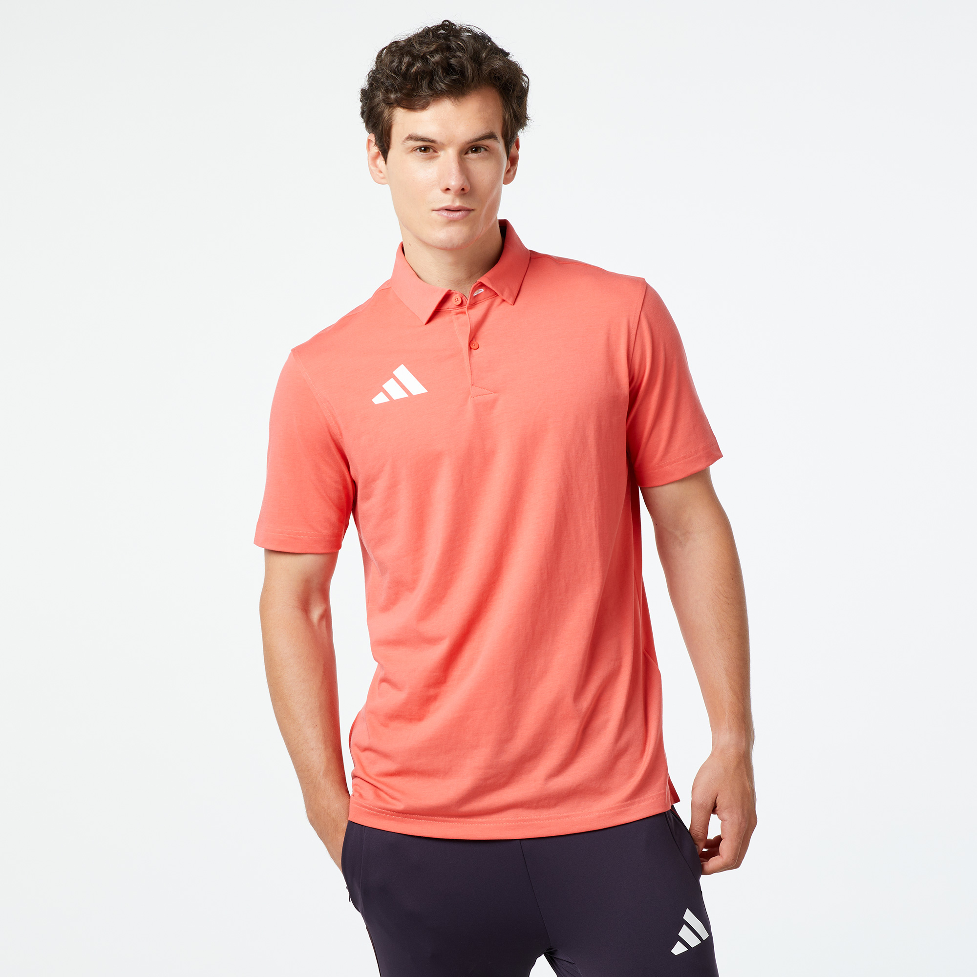  adidas Team Türkiye Erkek Turuncu Günlük Polo