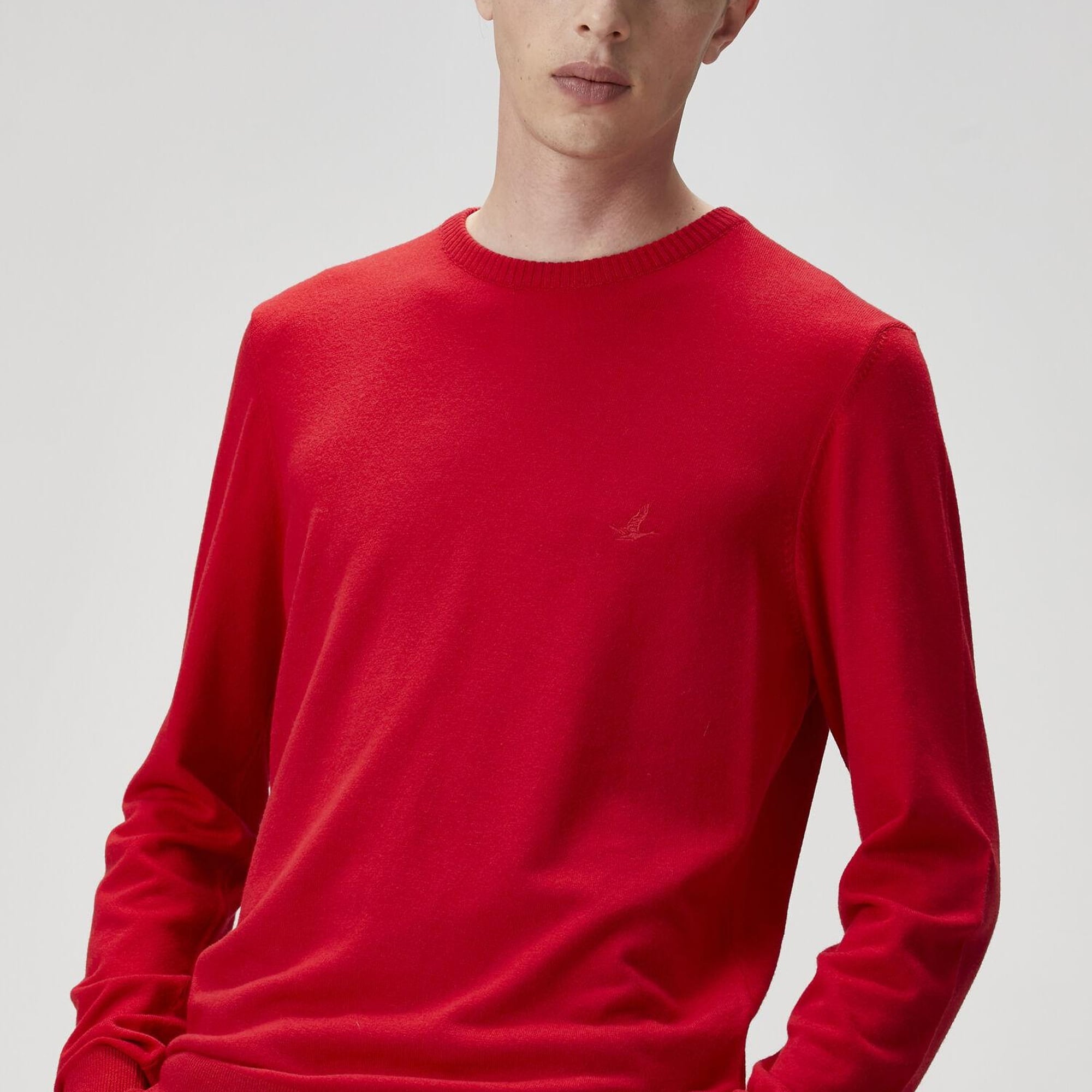 Beymen Club Erkek Parlak Kırmızı Basic Kazak