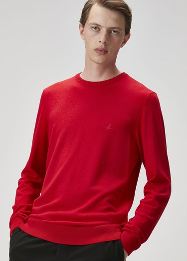  Beymen Club Erkek Parlak Kırmızı Basic Kazak